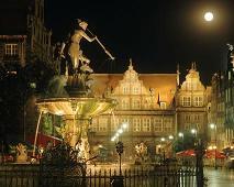 Neptune statue in historical centre of Gdansk